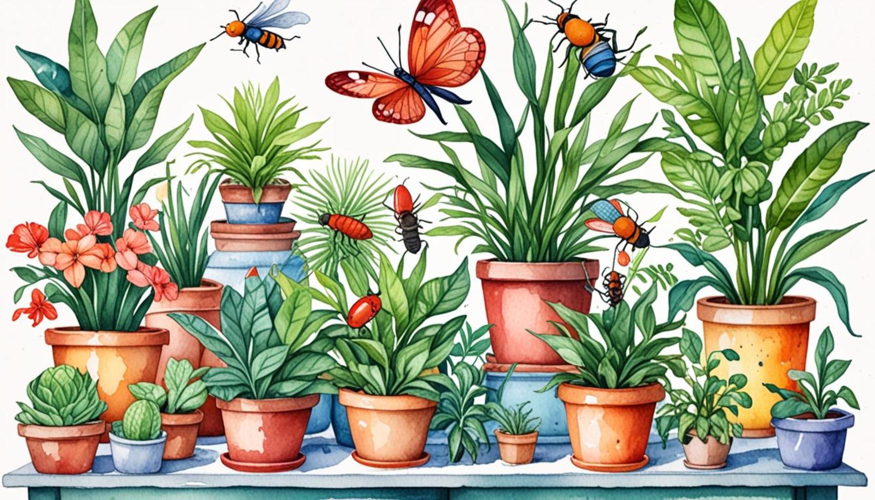 Identification and control of common pests in houseplants
